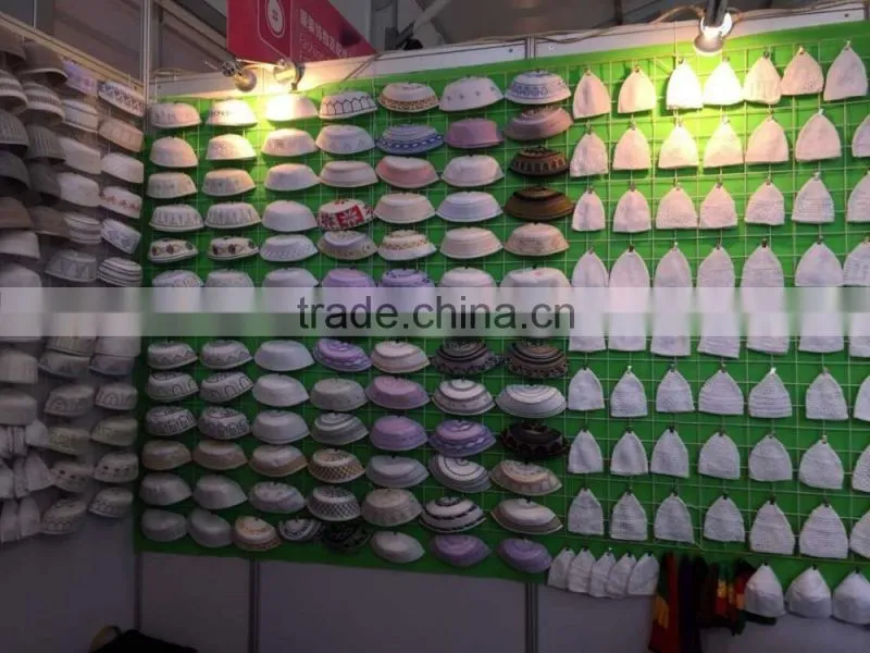 Wholesale 100% hand made muslim prayer cap