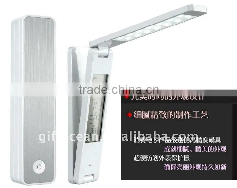 led reading light,led table lamp,with digital calendar clock