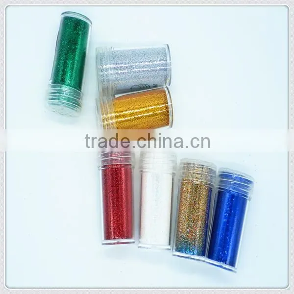 Nail Art rose red glitter powder