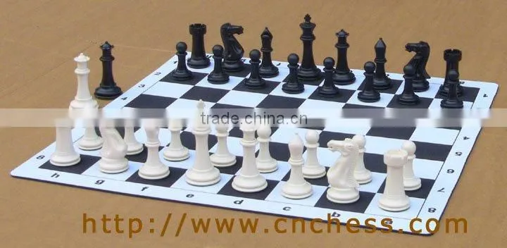 chess set with tube printing