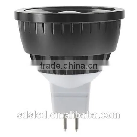 LED spotlightLED 3W 240Lm spot light Cool White Black DC12-18V COB LED spotlight MR16