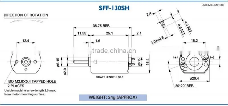 FC 130 12v 10000 RPM Brush motor for Leveler of headlamp automobil