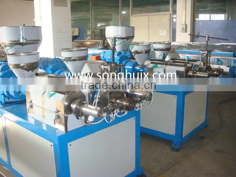 The latest PP/PE/PVC plastic imitation rattan extrusion line
