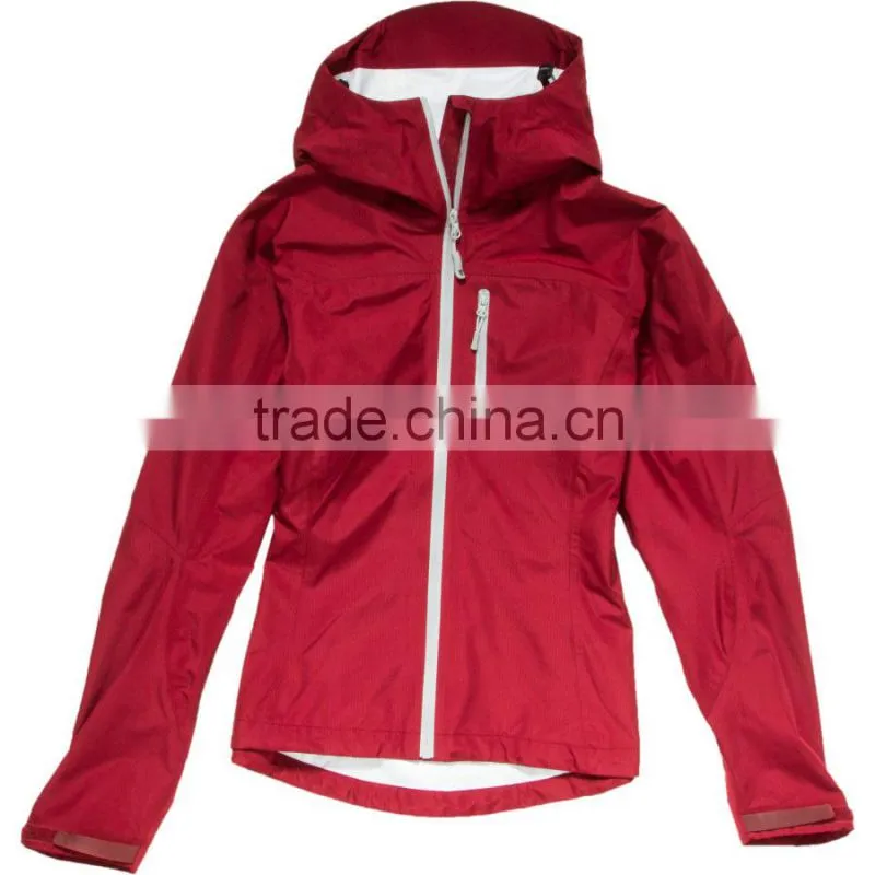Hooded lightweight women rain proof jackets