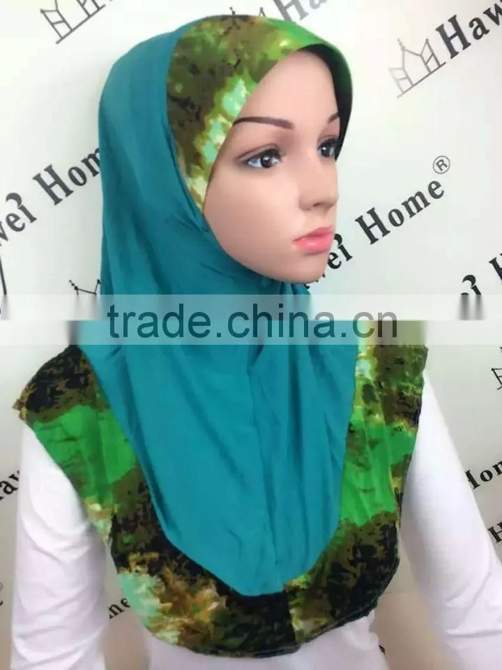 H278 new style one piece hijab,print hijab