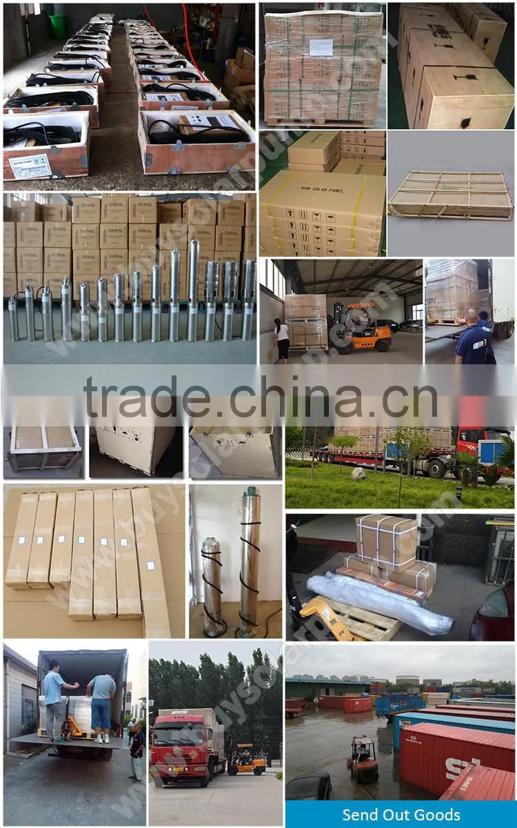 submersible solar powered borehole water pump for deep well
