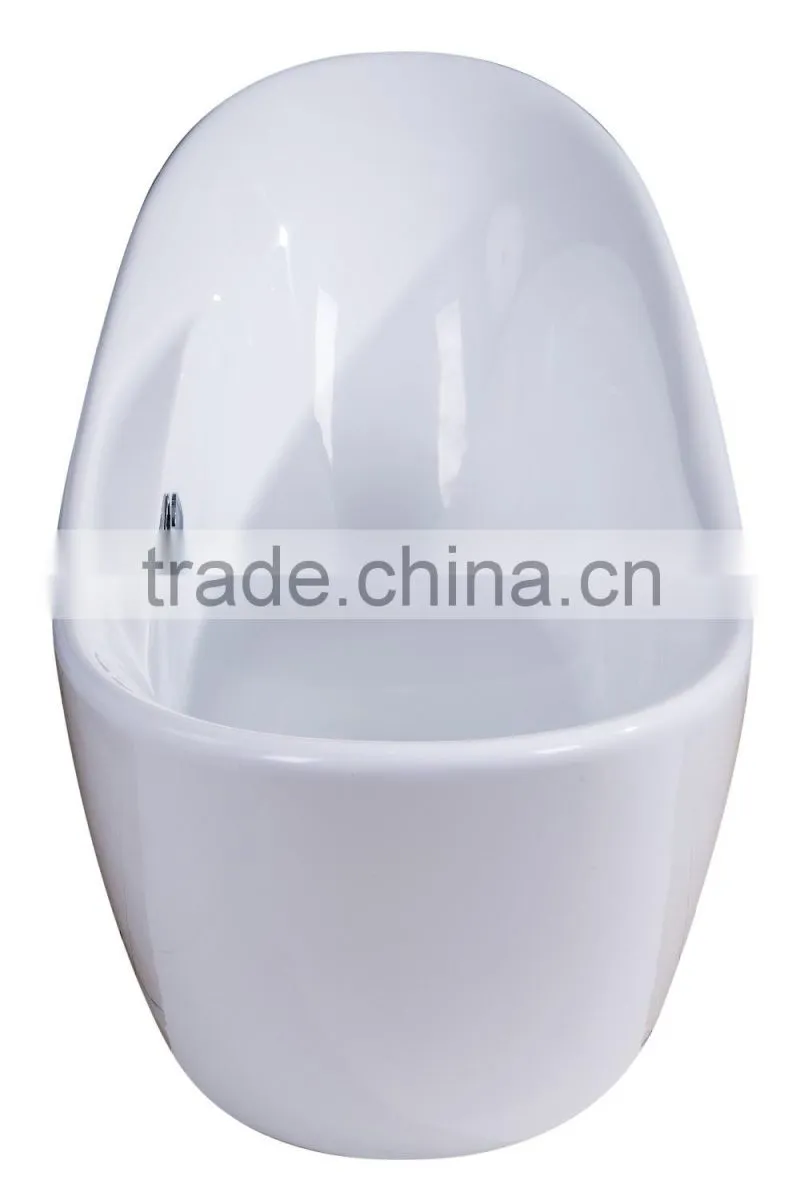 SUNZOOM UPC/cUPC certified oval plastic tub, freestanding tub, small bathtub shower combo