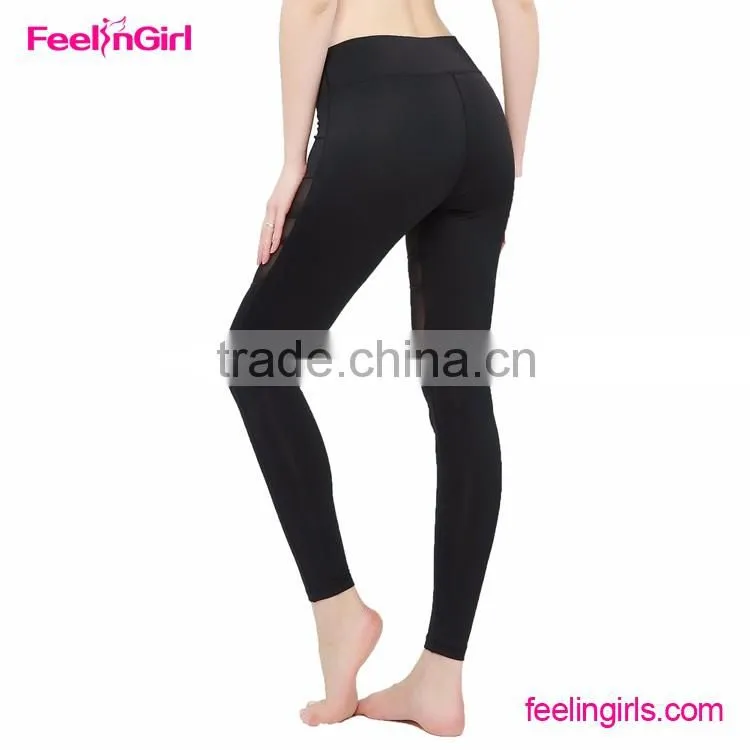 Black Red Purple Yoga Pants Running Tights Women's Workout Leggings
