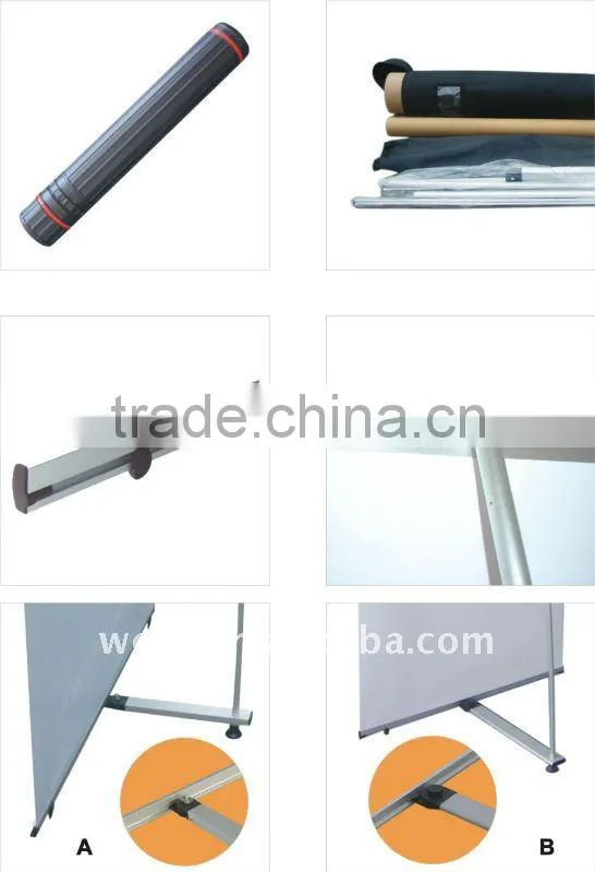 Popular promotion,Indoor, Aluminum L Stand Trade Show Banner Display