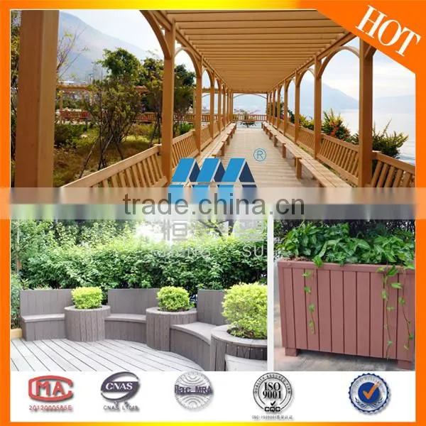 2016 Cheap Wood Plastic Composite Outdoor WPC deck railing designs