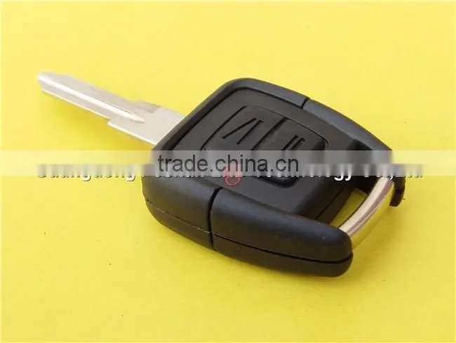 2 buttons remote control case for Opel car key blank with right blade