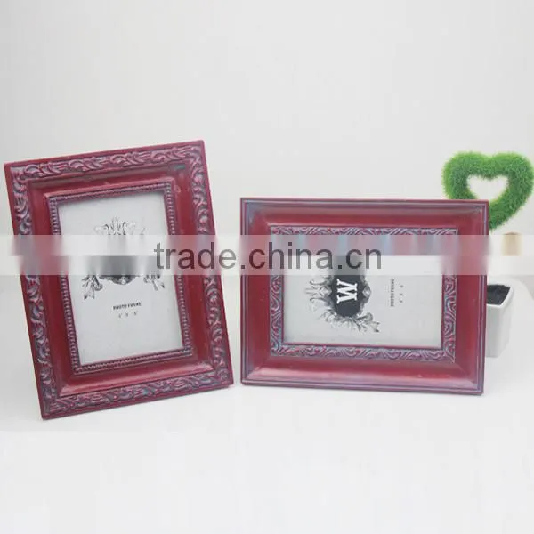 Resin crafts Xiamen supplier vermilion photo frame