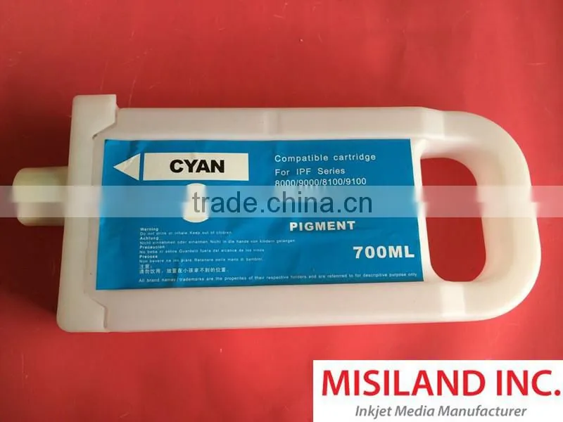 700ML Compatible Ink Tank for Canon Canon IPF 8000 9000 8100 9100 8010S 9000S 9010S 8310 (Compatible for PFI-701 702 703 704)
