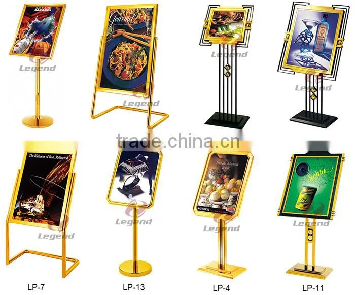 Top selling metal display racks stand Menu Display Stand
