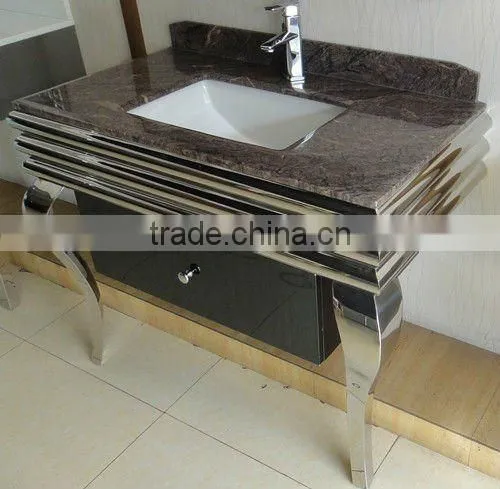 factory direct wholesale stainless steel bathroom vanity N-005