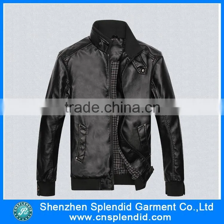 European Style and Spring Season wholesale men leather jacket