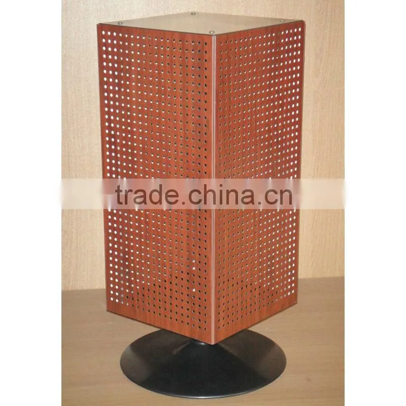 four sides luxurious metal rotating counter rack with CE certificate