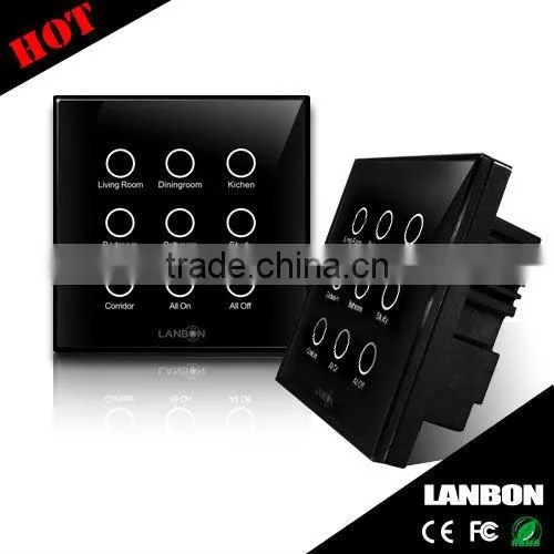 Curtain switch for e-home/touch control/remote control/network control