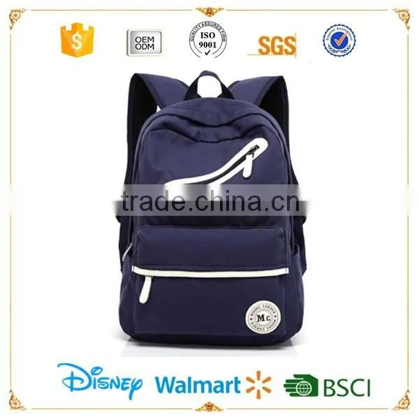 Canvas daily backpack bags for girls
