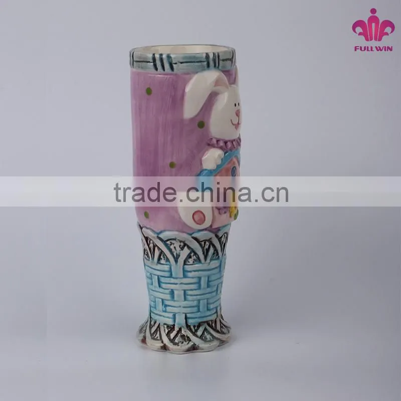 Cute ceramic vases decor in rabbit design