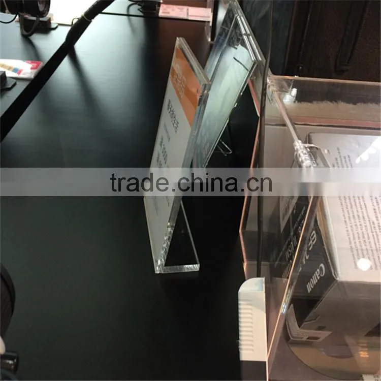 Factory wholesale cheap acrylic label holder, display supermarket labels