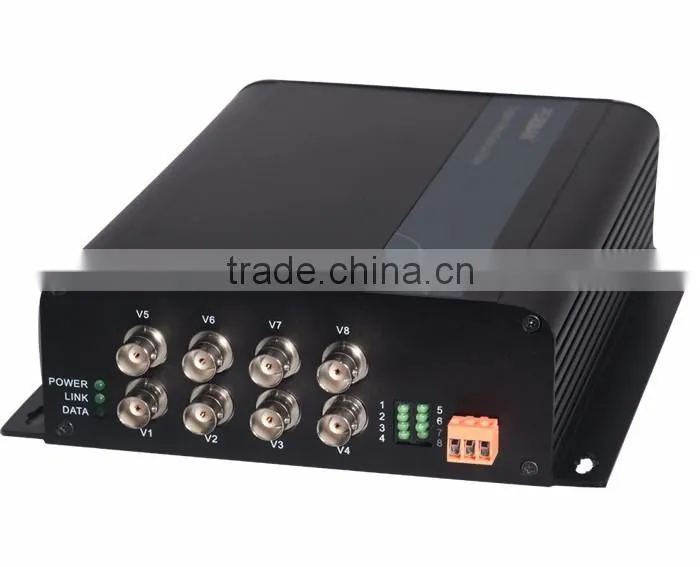 High quality composite video & audio fiber optic transceiver