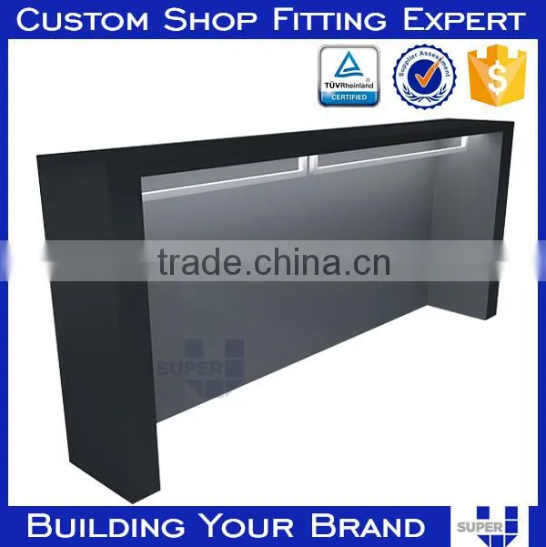 wall mounted shelf wooden display cabinet for retail garment shop