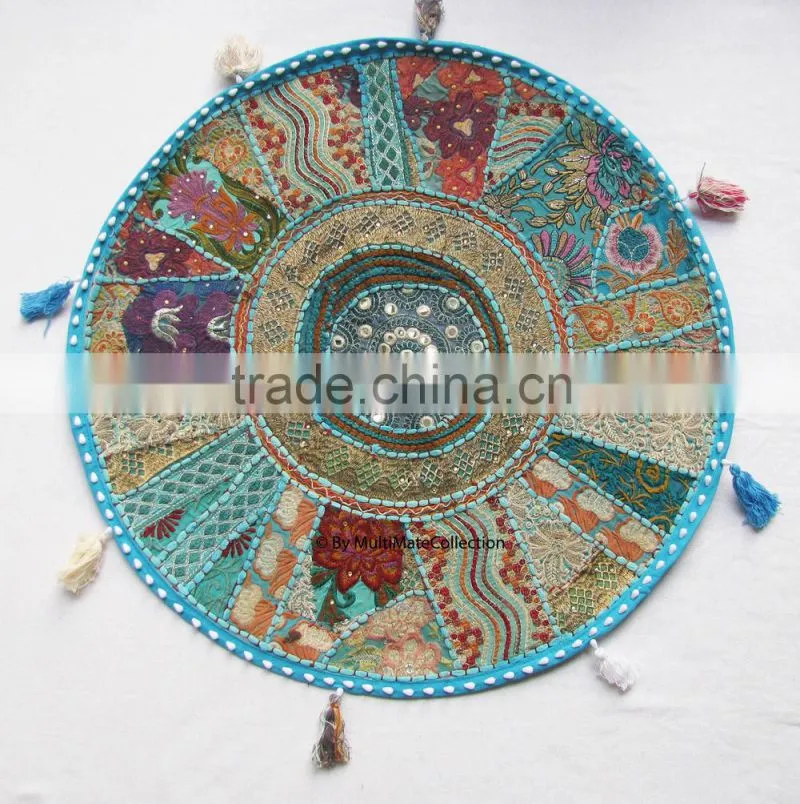 Indian Meditation cushions Indian Round Floor cushions Indian Ethnic Round Meditation cushion covers