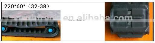 Manufacture rubber tracks for snowmobiles