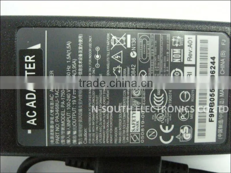 wholesale laptop universal DC power adapter for Toshiba 19V 3.95A