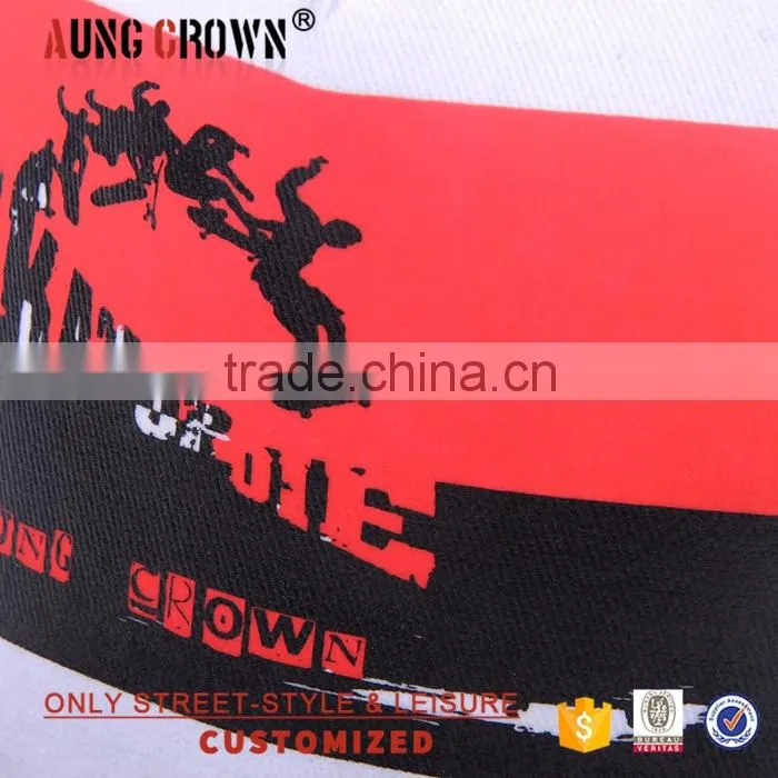Sublimation printed trendy designer snapback hats custom logo
