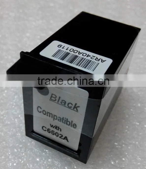 quality black wholesale ink cartridge for HP C6602A