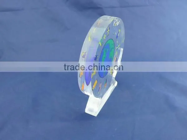 Round Shape Crystal acrylic trophy award