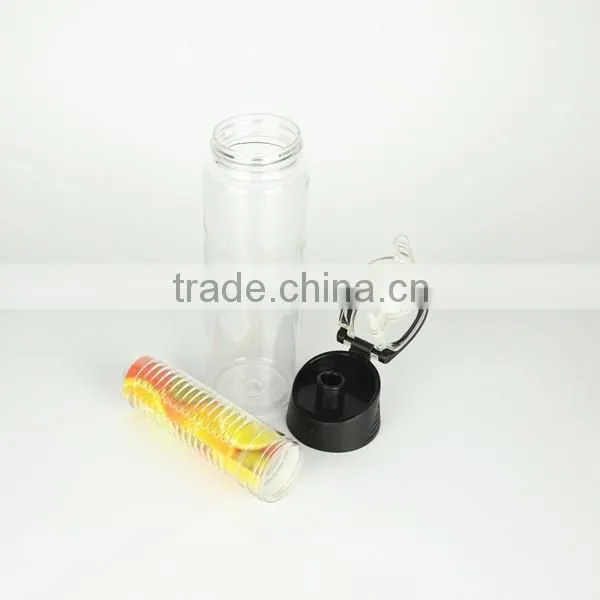 Portable Promotional plastic infuser water bottle