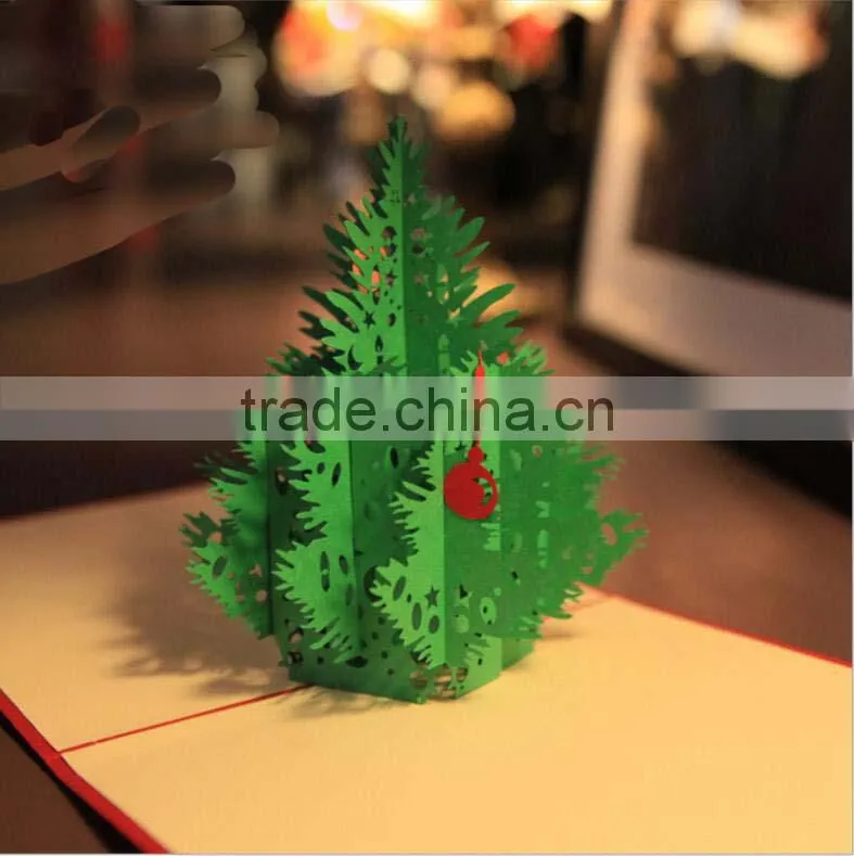 3d Handmade card greeting card Anniversary Gift Business tree card Fashion