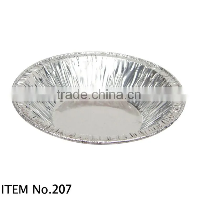 Disposable aluminum foil food container/fast food plate/BBQ tin tray in guangzhou