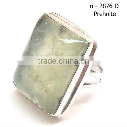 925 Stamped Sterling Silver Rainbow Moonstone Semi Precious Gemstone Ring
