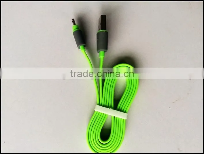 micro and I5 flat usb cable with transparent lid for mobile