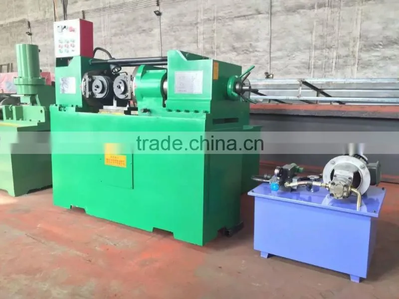 High efficiency rebar thread rolling machine
