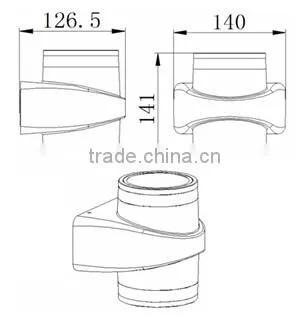 W-3037 IP54 12W electrical up and down LED wall light fitting
