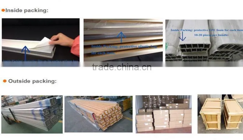 6063 Alloy T5 White Powder Coating Aluminium Profile For Window And Door,Powder Coating Aluminium Profile