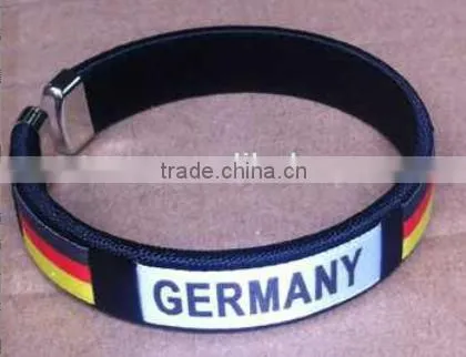Plastic football fan bracelets