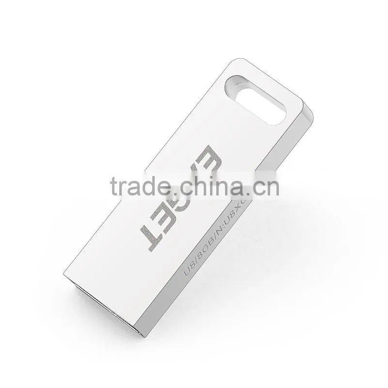 EAGET Brand factory price USB Flash Drive Metal case Free laser logo USB memory stick