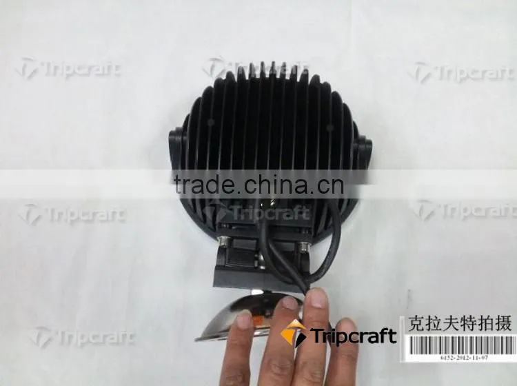 Round 45/60w led working light crome front,auto led work light,7 inch 60W LED WORK LIGHT
