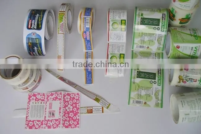 Various customized color and size of roll labels