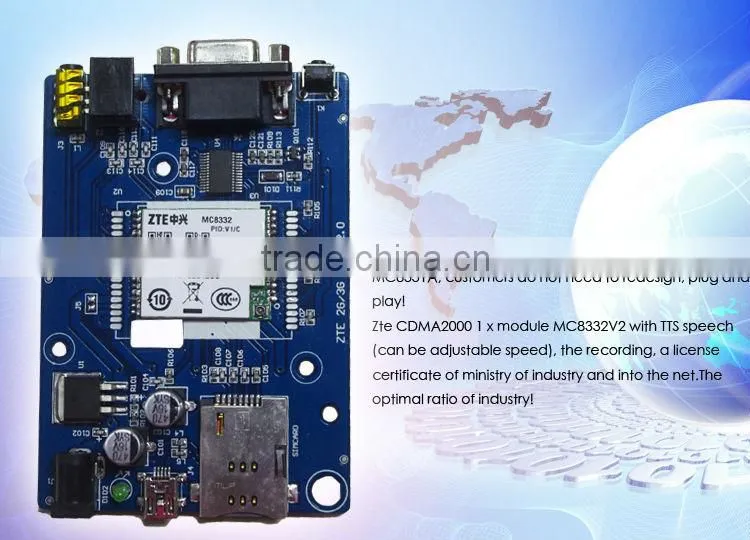 zte cdma2000 1x zte mc8332 EVB board