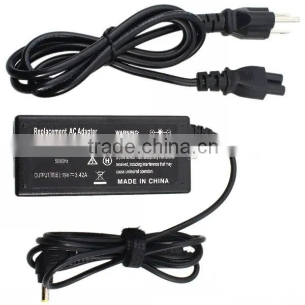 Black 19V 3.42A 65W AC Adapter Charger for Toshiba A200 A205 A215 Power Adapter