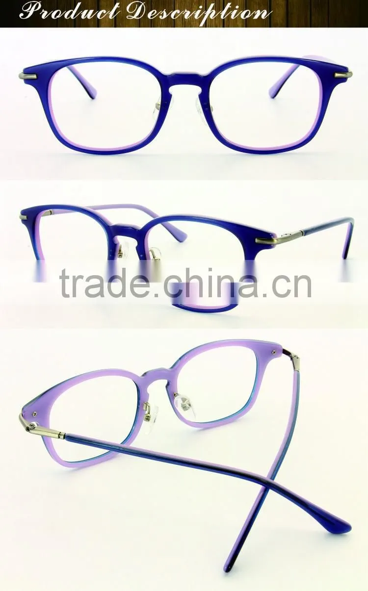 fashion changeable temple eyeglasses optical frame for girls