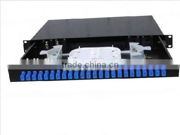 rack mount or pull-push 24 port fiber Cable Patch Panel