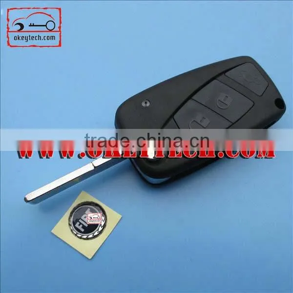 High quality Fiat flip key shell 3 button for fiat key shell car key covers fiat for fiat key
